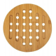 Descanso De Panelas 15cm Redondo Bambu